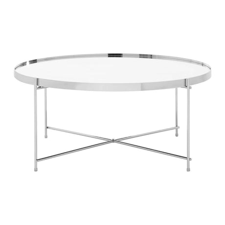 Silver Mirrored Coffee Table