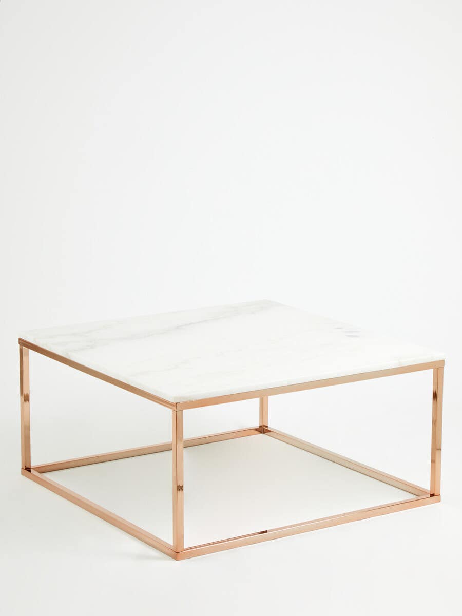 Rose Gold Marble Coffee Table