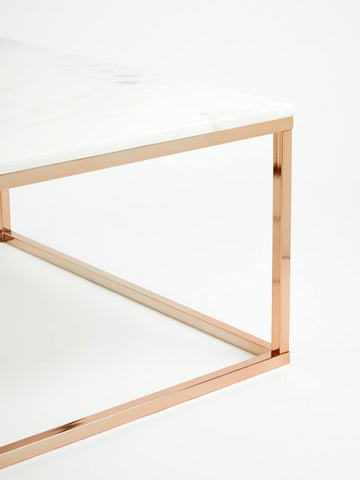 Rose Gold Marble Coffee Table