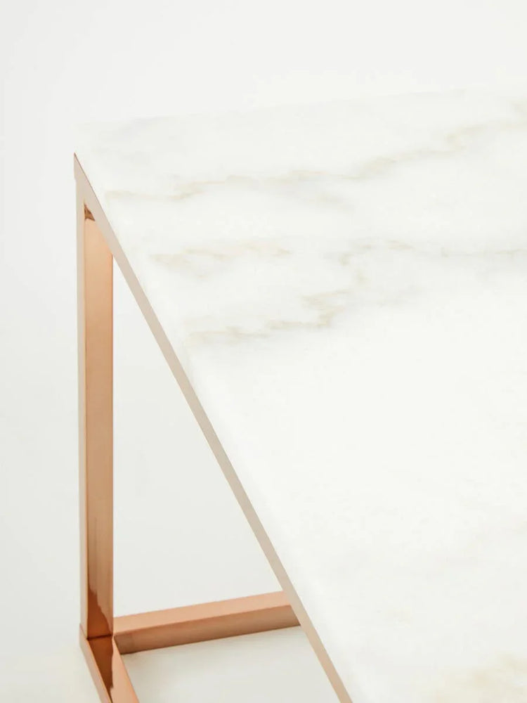 Rose Gold Marble Coffee Table