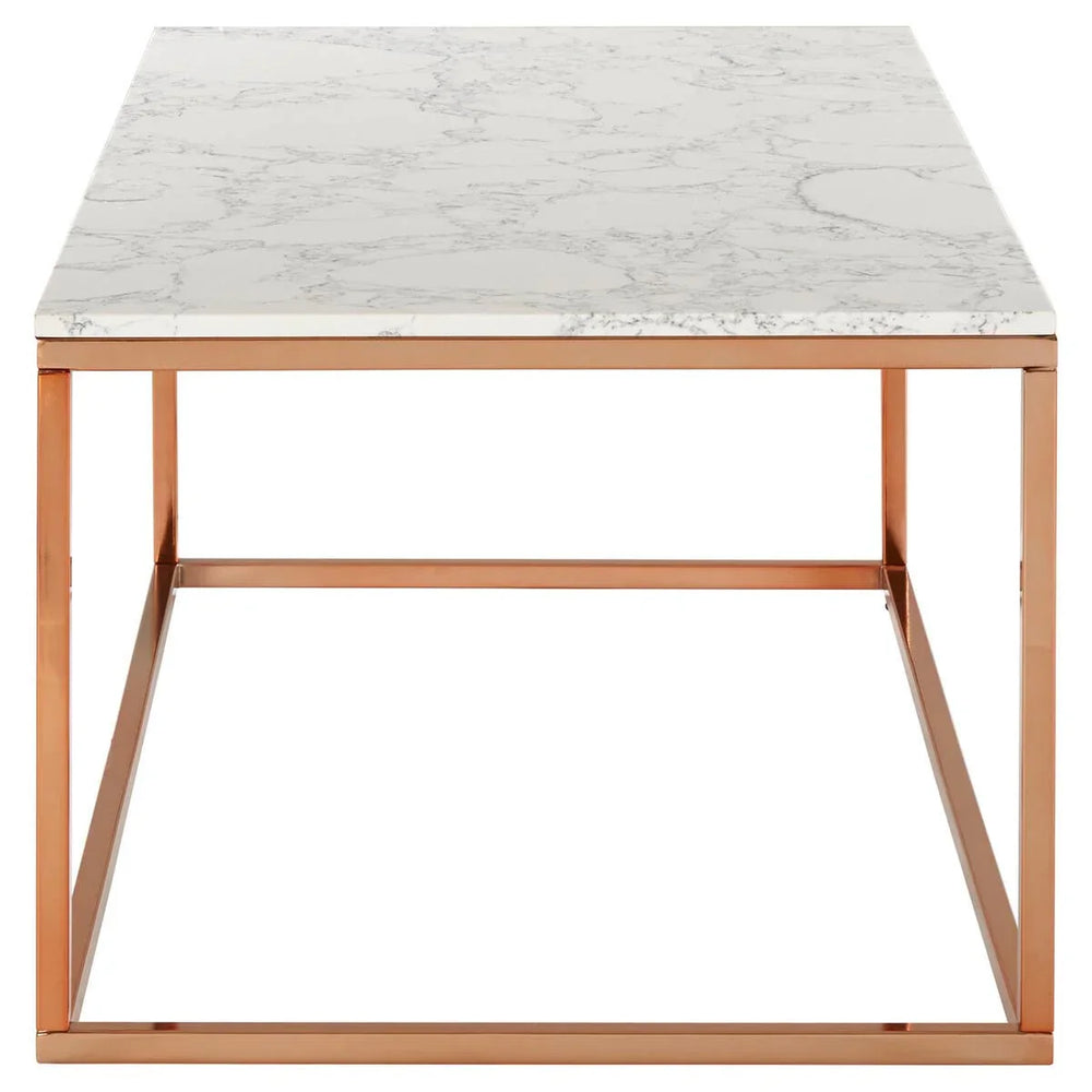 Rose Gold Marble Coffee Table
