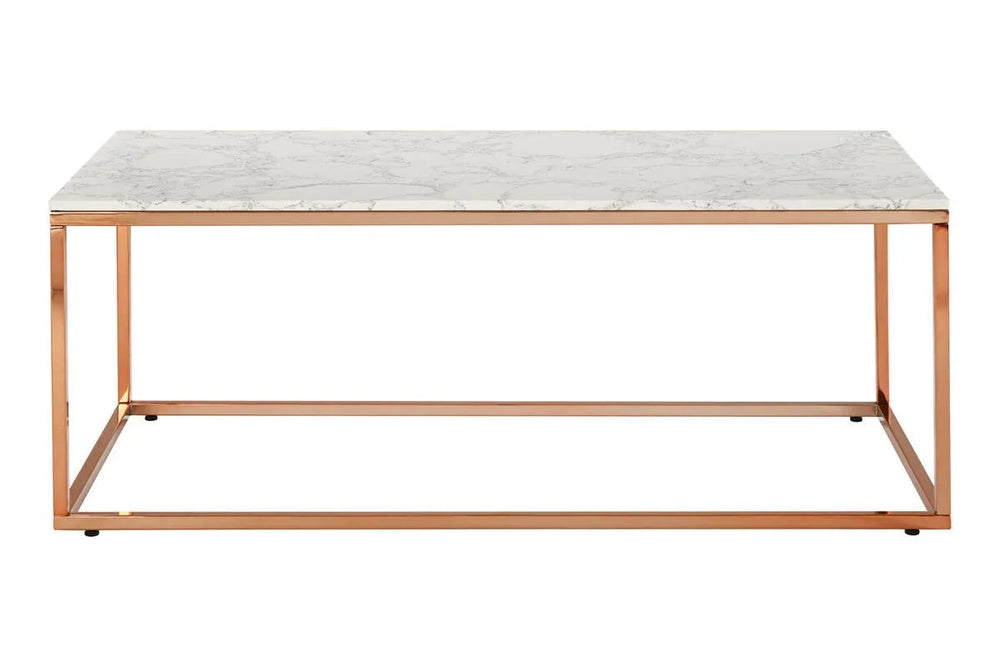Rose Gold Marble Coffee Table