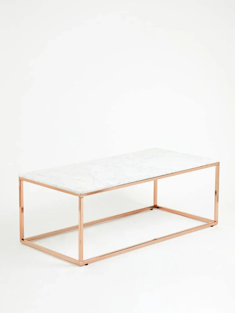 Rose Gold Marble Coffee Table