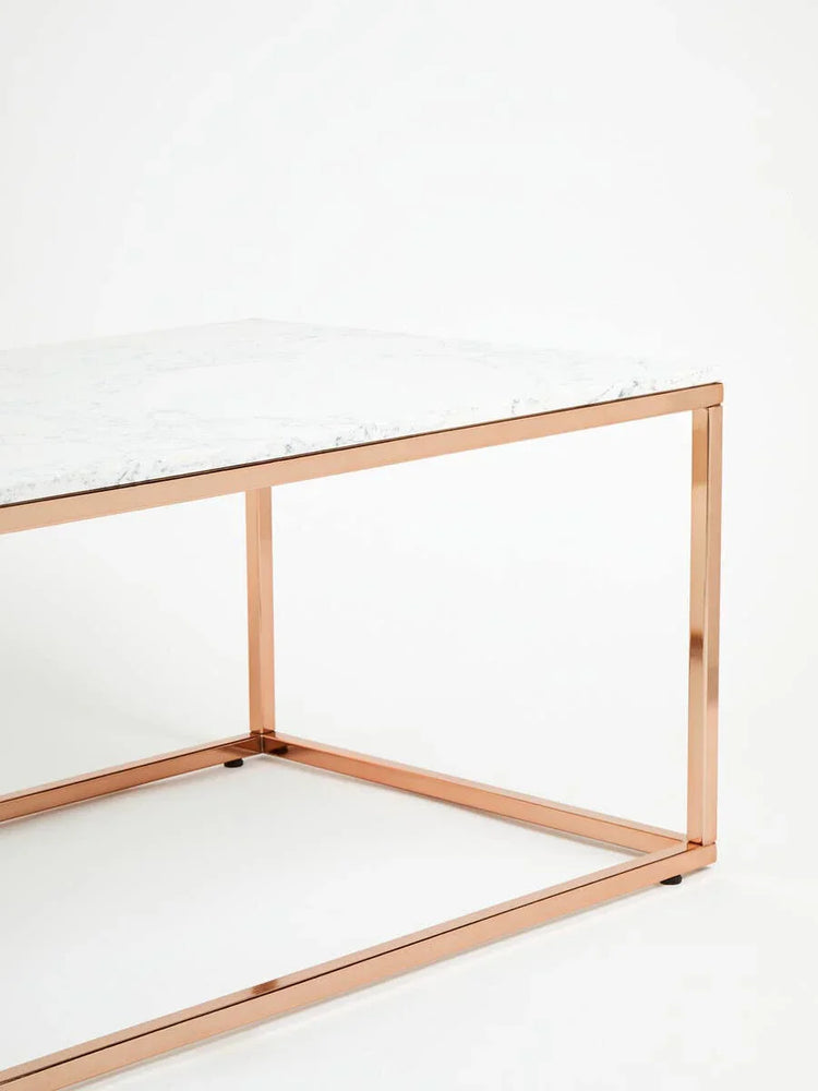 Rose Gold Marble Coffee Table
