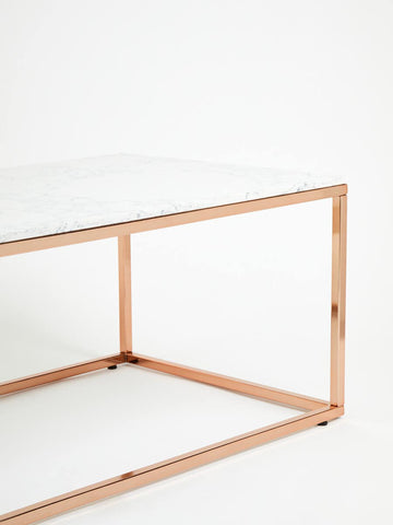 Rose Gold Marble Coffee Table