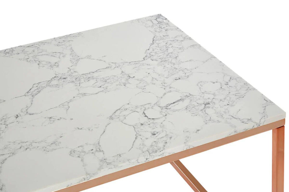 Rose Gold Marble Coffee Table