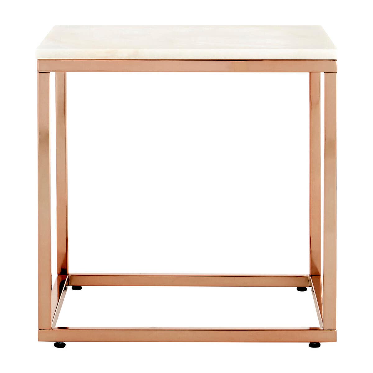 Rose Gold Marble End Table