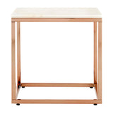 Rose Gold Marble End Table