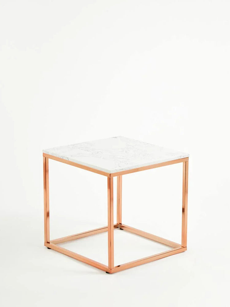 Rose Gold Marble End Table