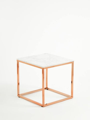 Rose Gold Marble End Table