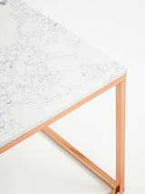 Rose Gold Marble End Table