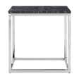 Chic Marble Chrome End Table
