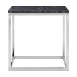 Chic Marble Chrome End Table