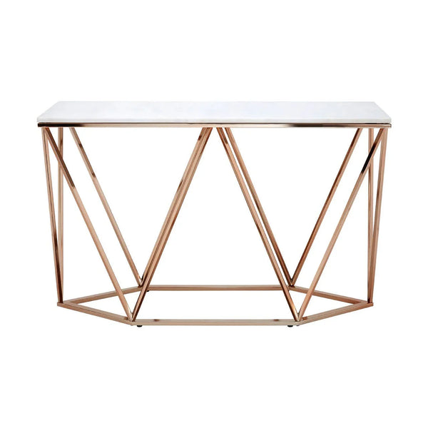 Champagne Prism Console Table