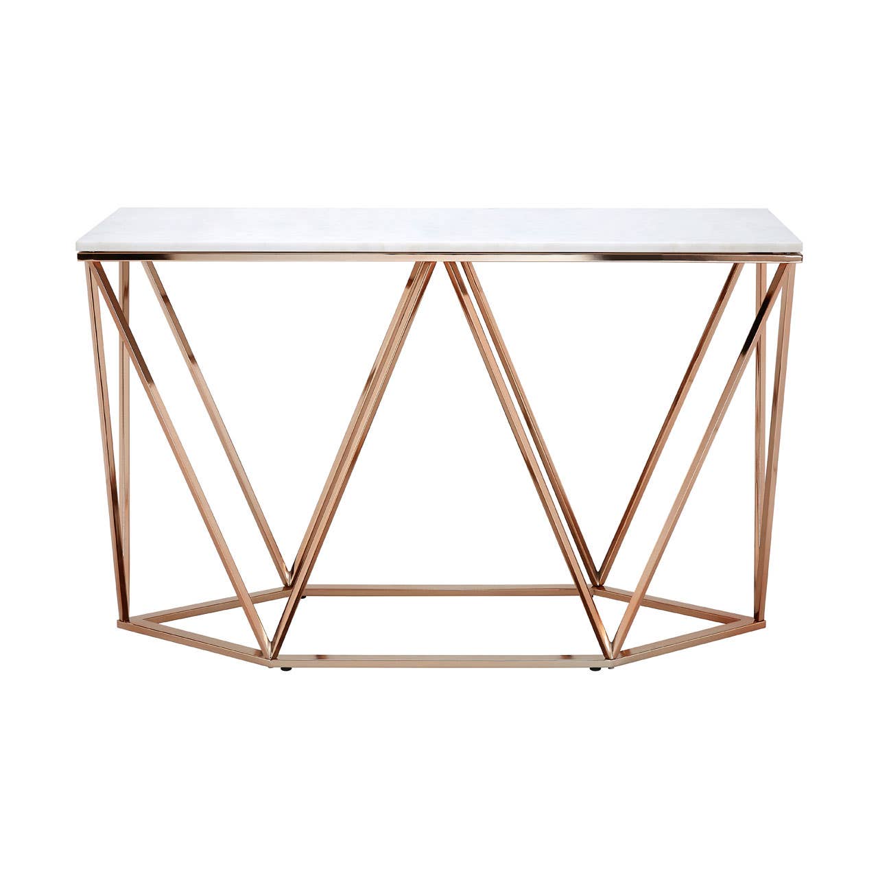 Champagne Prism Console Table