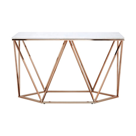 Champagne Prism Console Table