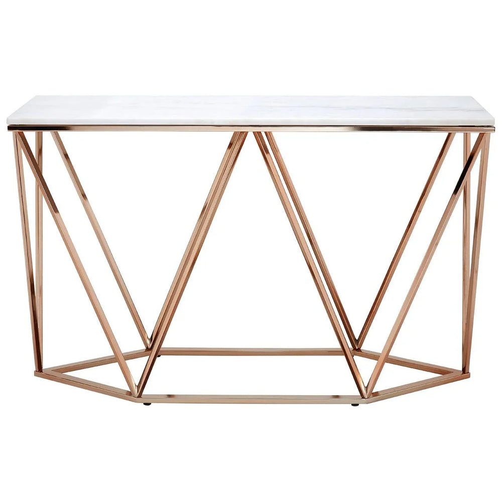 Champagne Prism Console Table