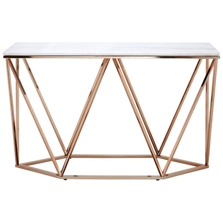 Champagne Prism Console Table
