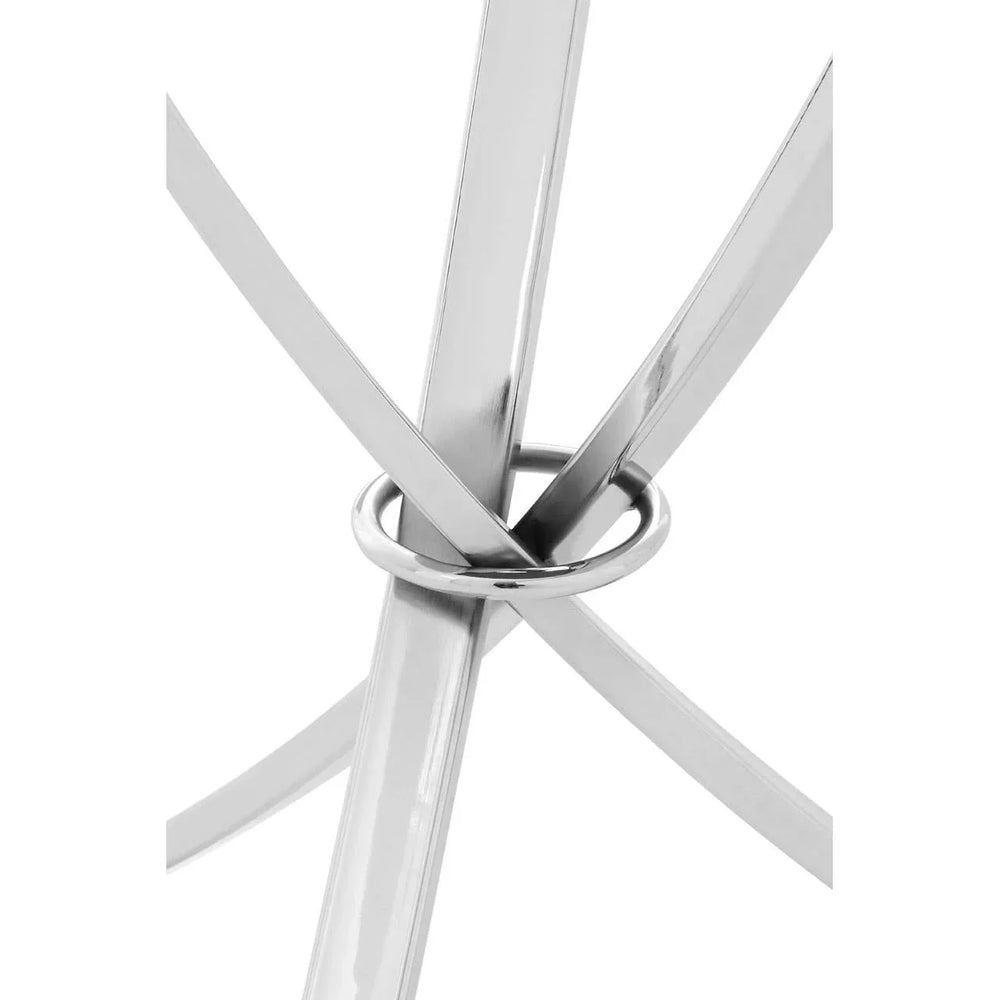 Chrome Hoop Round Side Table