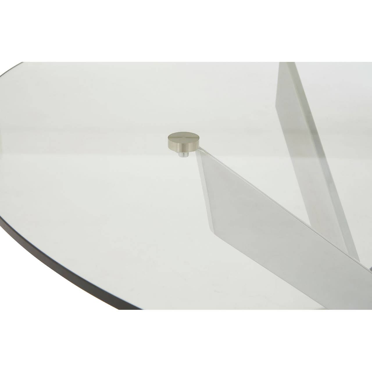 Chrome Glass Dining Table