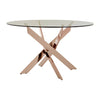 Luxe Rose Gold Dining Table