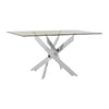 Chrome Glass Dining Table