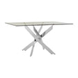 Chrome Glass Dining Table