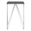 Zig-Zag Steel and Glass Table
