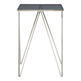 Zig-Zag Steel and Glass Table