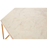 Hexagonal Marble Side Table