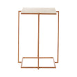 Geometric Gold Side Table