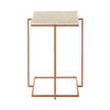 Geometric Gold Side Table