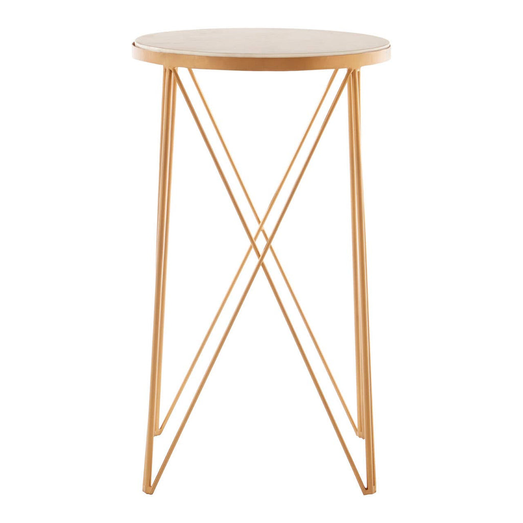 Golden Marble Side Table