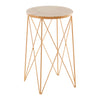 Golden Marble Side Table