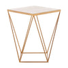 Golden Marble Twist Side Table
