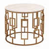 Golden Marble Side Table
