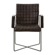 Buffalo Black Leather Quilted Chair