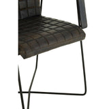 Modern Geometric Leather Chair
