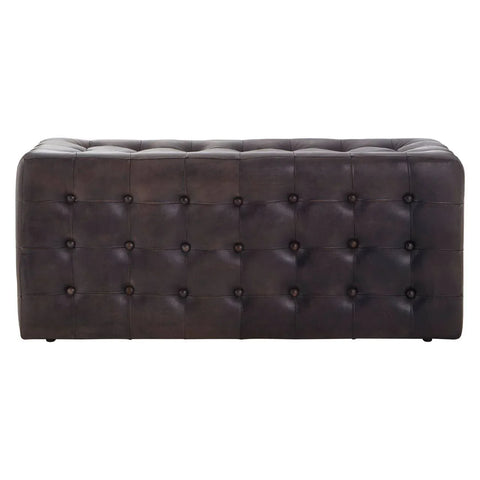 Luxe Leather Bench