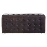 Luxe Leather Bench