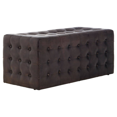 Luxe Leather Bench