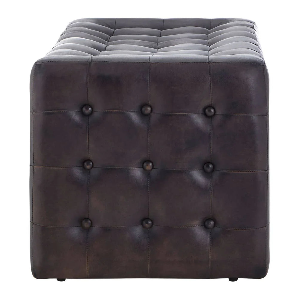 Luxe Leather Bench