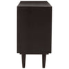 Golden Geometric Mango Wood Sideboard Luxe Sliding Doors