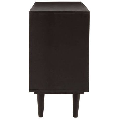 Golden Geometric Mango Wood Sideboard Luxe Sliding Doors