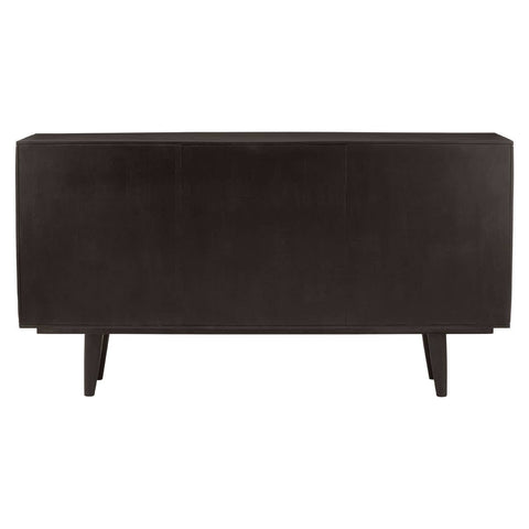 Golden Geometric Mango Wood Sideboard Luxe Sliding Doors