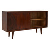Exotic Mango Wood Sideboard with Intricate Carvings