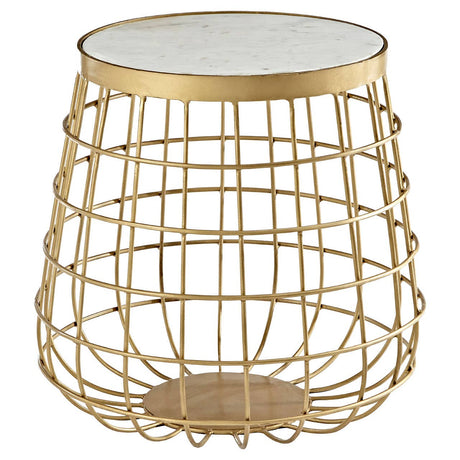 Marble Iron Side Table