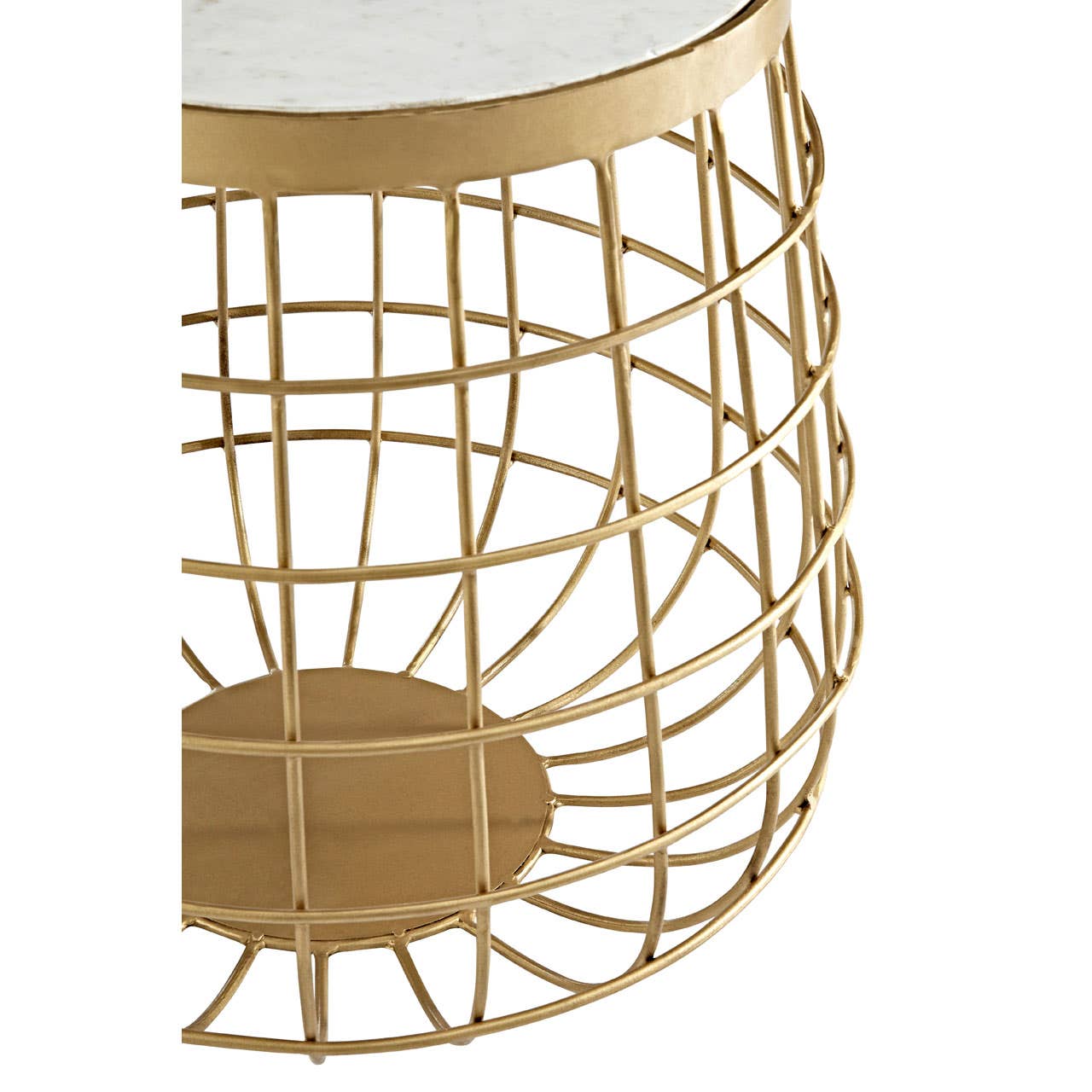 Marble Iron Side Table