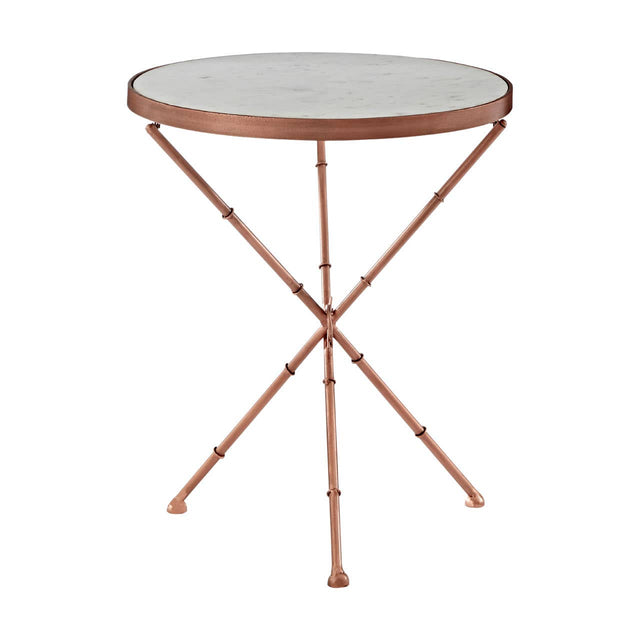 Copper Iron Leg Table