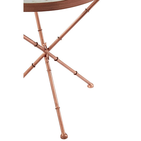 Copper Iron Leg Table